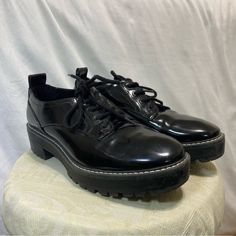 Chunky Platform Leather Loafers